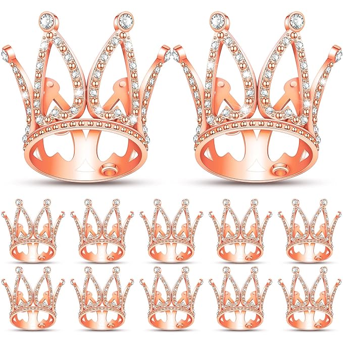 Rose Gold (Medium) Crown for Bouquets - Pack of 12