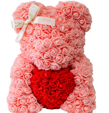Peach - Rose Bear