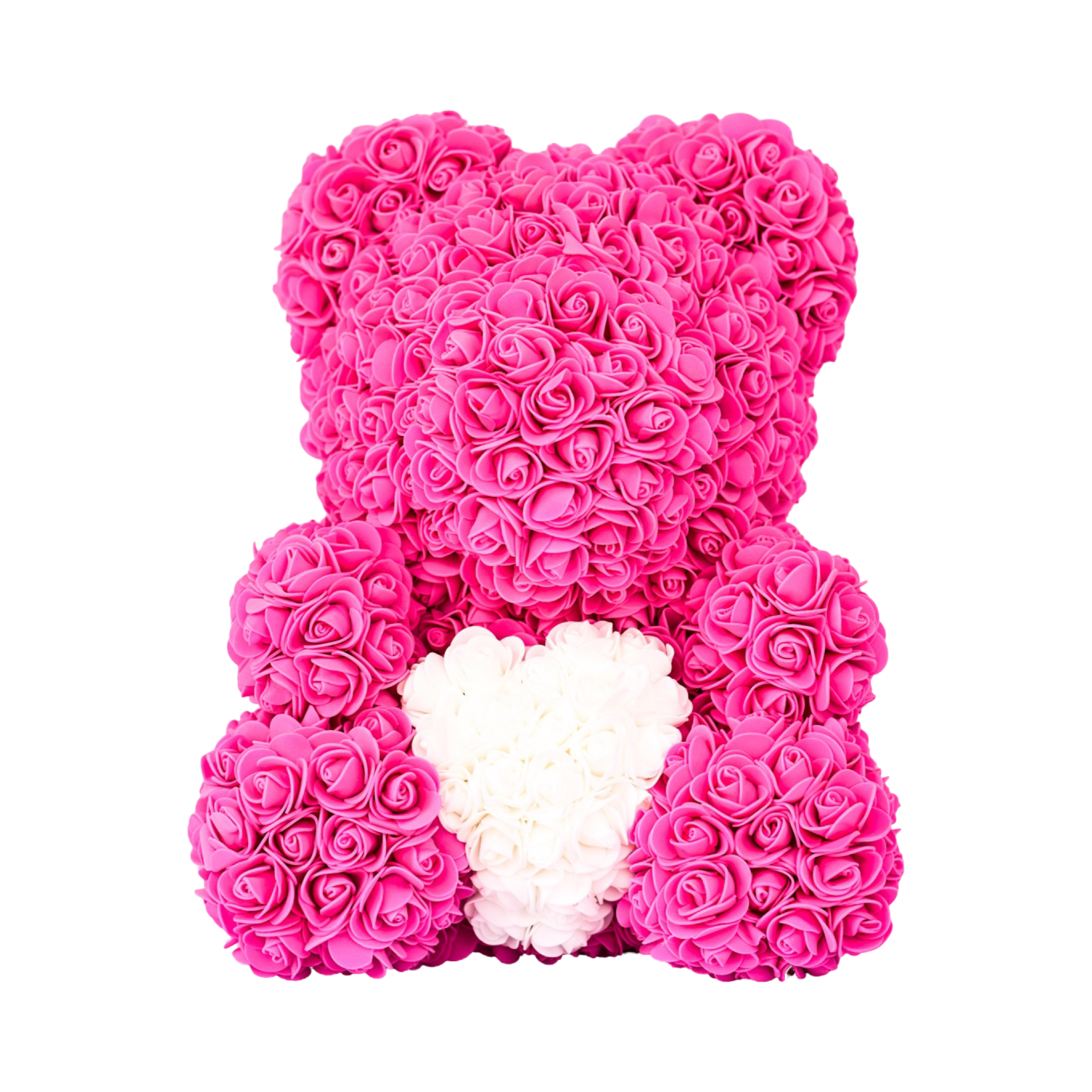 Fuchsia with white heart - Mini Rose Bear