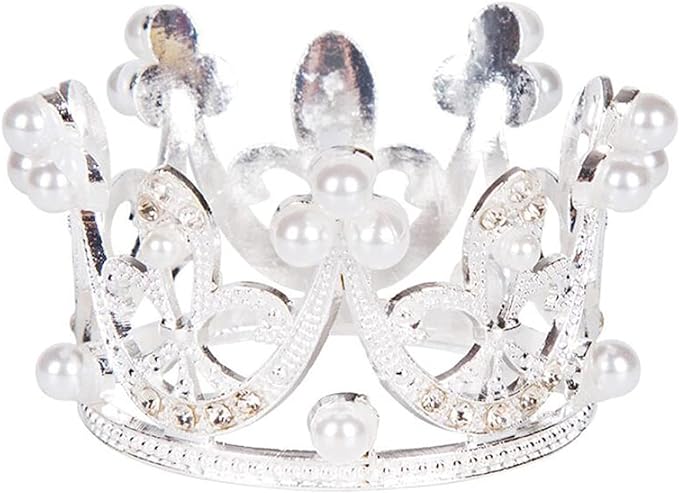 Silver (Small) - Crown for Bouquets- Pack of 12