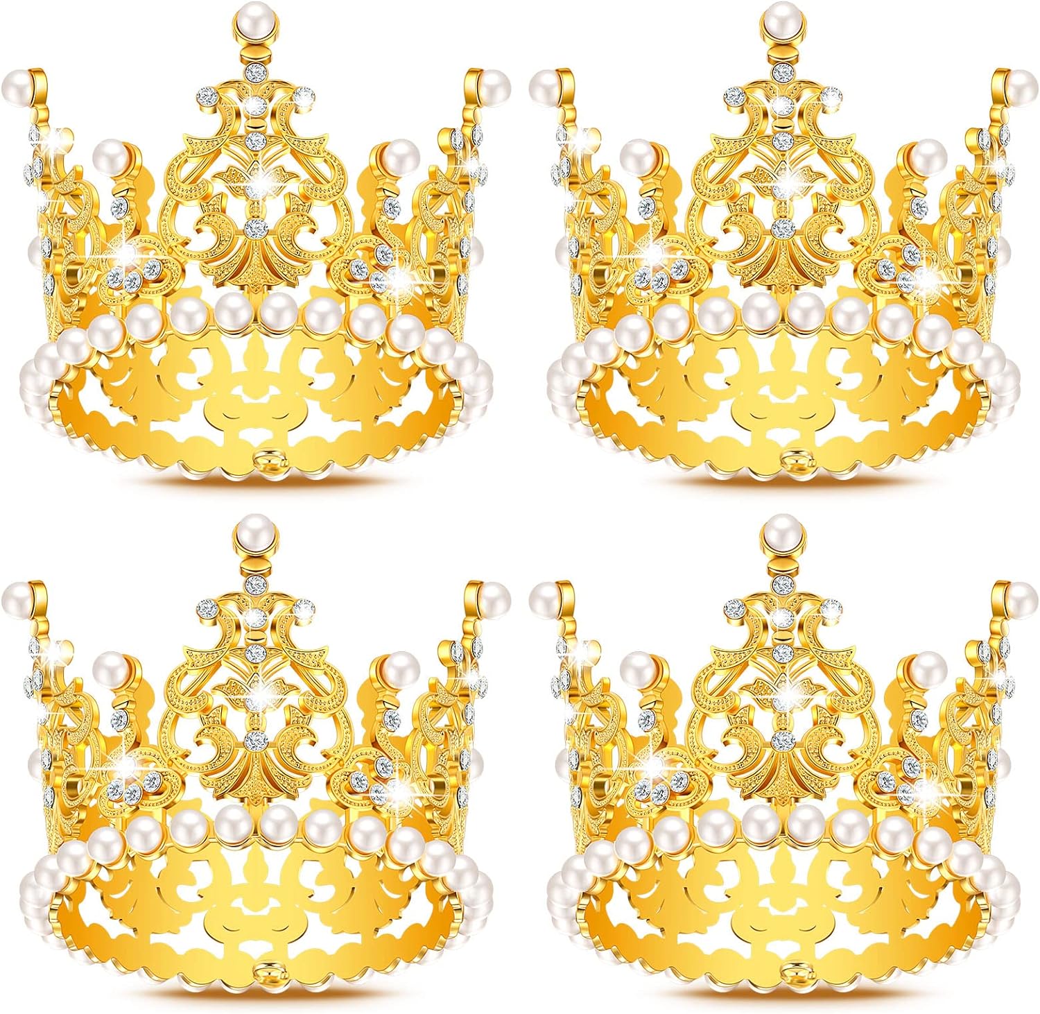 Gold (Large) Crown for Bouquets - Pack of 12