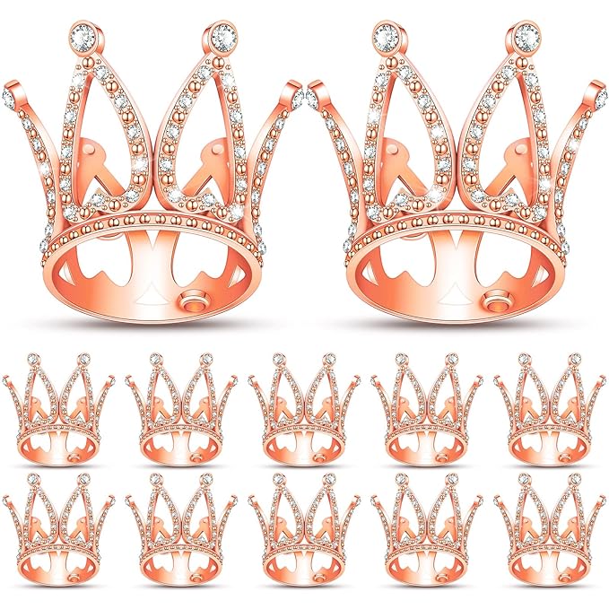 Rose Gold (Medium) Crown for Bouquets - Pack of 12