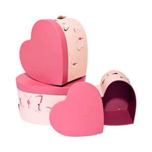 Pink Heart - 3D Butterflies - Flower/Gift Boxes Set of 3