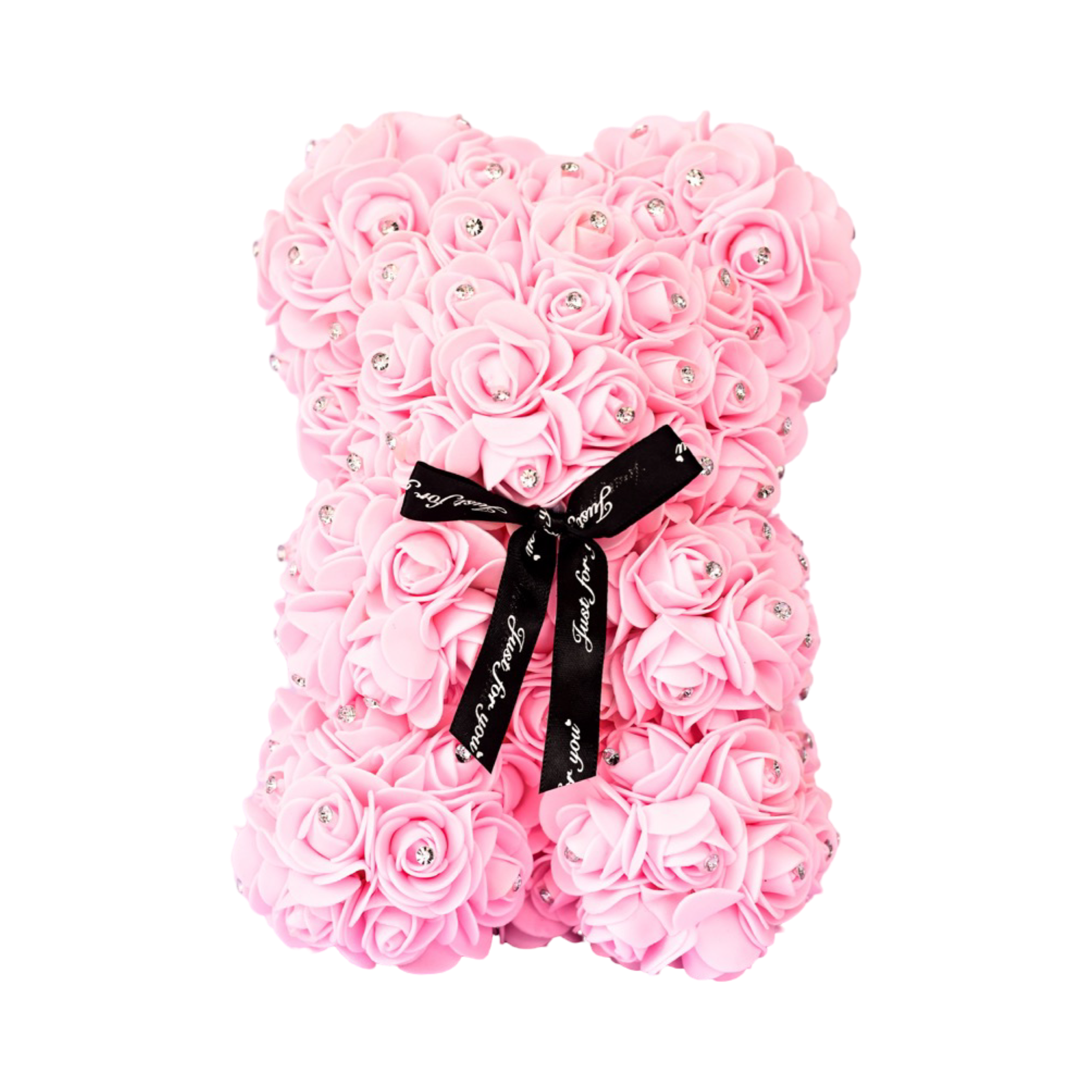 Pink Rhinestone - Mini Rose Bear